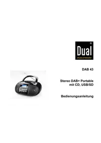Notice DUAL DAB43 Cd-spieler/rekorder