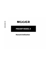 Notice Mooer PREAMP MODEL X Matériel audio