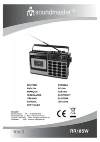 Notice Soundmaster RR18SW Radio