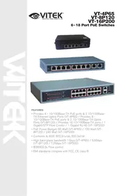 Notice Vitek VT16P200 Commutateur