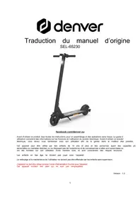 Notice DENVER SEL65230 Scooter