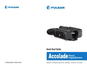 Notice PULSAR ACCOLADE XP50 Caméra thermique