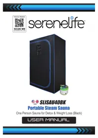 Notice SereneLife SLISAU40BK Sauna
