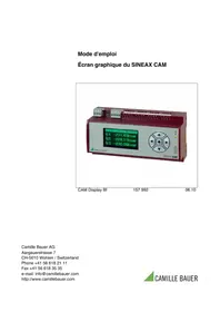 Notice Camille Bauer SINEAX CAM équipements de mesure