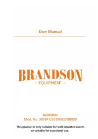 Notice Brandson 303847 Heating