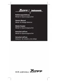 Notice Kopp 3238.0009.3 équipements de mesure
