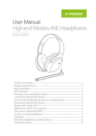 Notice Avantree ARIA PRO Earphones