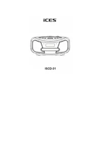 Notice Ices ISCD31 Lecteur/enregistreur de cd