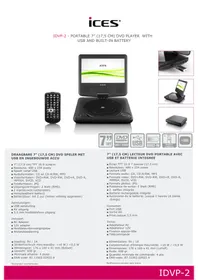 Notice Ices IDVP2 Lecteur DVD portable