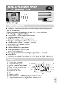 Notice VASCO LUXE Thermostat