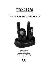 Notice Esscom TWINTALKER 9200 Moniteurs pour bébé
