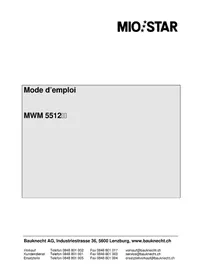 Notice MIO STAR MWM 5512 Machine à laver
