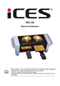Notice Ices IEG120 Appareil à fondue, raclette et wok