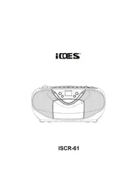 Notice Ices ISCR61 Magnétocassete