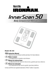 Notice TANITA INNERSCAN BC350 Balanças