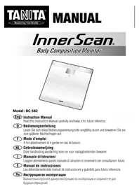 Notice TANITA INNERSCAN BC582 Весы