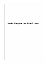 Notice Clayton CL10479TRS Machine à laver