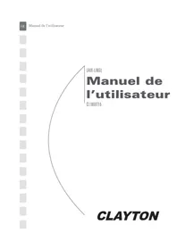 Notice Clayton CL1006T15 Machine à laver