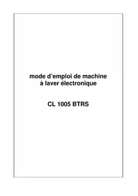Notice Clayton CL1005BTRS Machine à laver