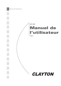 Notice Clayton TLL616 Machine à laver