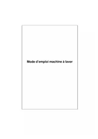 Notice Clayton CL606AJ Machine à laver