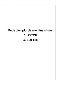 Notice Clayton CL400TRS Machine à laver