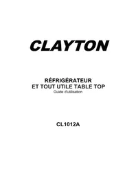 Notice Clayton CL1012A Réfrigérateur