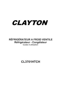 Notice Clayton CL3701HTCH Réfrigérateur