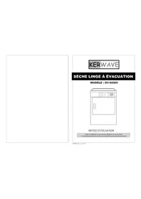 Notice KERWAVE DV60Q5I Sèche-linge