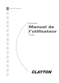 Notice Clayton CL1275ST16 Machine à laver