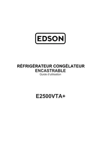 Notice EDSON E2500VTA+ Réfrigérateur