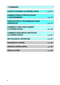 Notice LADEN CVT 2130 Congélateur