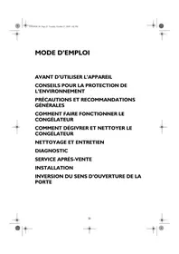 Notice LADEN CVT 146 Congélateur