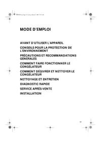 Notice LADEN CVT 142 Congélateur