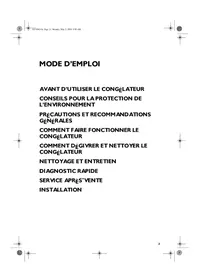 Notice LADEN CVT 140 Congélateur