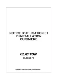 Notice Clayton CL6060FS Cuisinière