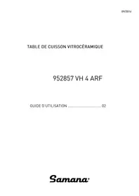 Notice SAMANA VH 4 ARF Cuisinière
