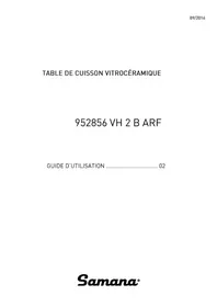 Notice SAMANA VH 2 B ARF Cuisinière