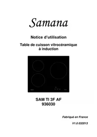 Notice SAMANA SAM TI 3F AF Cuisinière