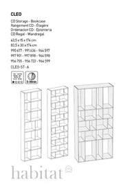 Notice Habitat CLEO (83.5X30X174) Armoire