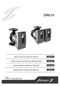 Notice Salmson SIRIUX Dispensador de cerveza