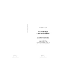 Notice IWC AQUATIMER CHRONOGRAPH 3795 Watch