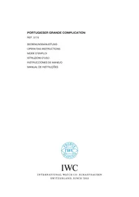 Notice IWC PORTUGUESE GRANDE COMPLICATION 3774 Watch