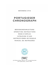 Notice IWC PORTUGUESE CHRONOGRAPH 3714 Watch