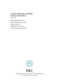 Notice IWC DA VINCI PERPETUAL CALENDAR 3761 Watch