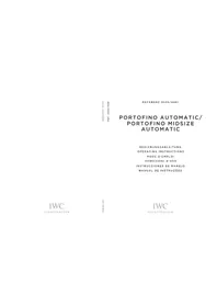 Notice IWC PORTOFINO AUTOMATIC 3565 Watch