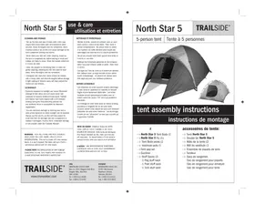 Notice Trailside NORTH STAR 5 Tente