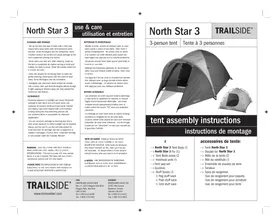 Notice Trailside NORTH STAR 3 Tente