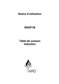 Notice Yard IND2F1B Cuisinière