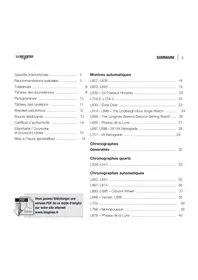 Notice LONGINES L788 CHRONOGRAPH AUTOMATIC Montre